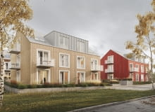 Drewniane osiedle socjalne pod Białymstokiem