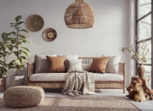 Meble i dodatki do aranżacji wnętrz wykonane z bambusa