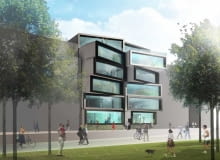 Matchbox - biurowiec dla kreatywnych zaprojektowany przez Allard Architecture holandia, amsterdam, Allard Architecture, biurowce, ekologia, matchbox