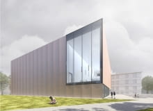 Projekt Państwowej Szkoły Muzycznej w Rybniku. Jury za najlepszą pracę uznało projekt pracowni HS99 z Koszalina.