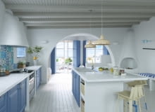 Kuchnia w greckim stylu.