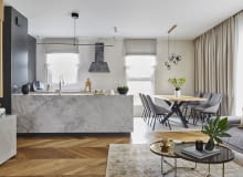 Wdzięczny balans – mieszkanie w warszawskim Ursusie