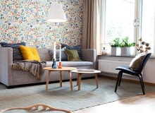 Mieszkanie w Gustavsbergu - sypialnia; proj. Moodstudio skandynawski styl, przytulne mieszkanie, jasne mieszkanie, mieszkanie w skandynawskim stylu