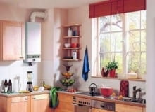 Dzięki mniejszym obudowom i estetycznemu wyglądowi nowe termy bez wstydu można zamontować w nowej kuchni.