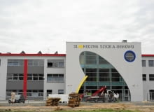 Nowa podstawówka na Bemowie przy ul. Zachodzącego Słońca 25 01.08.2014 Warszawa , Ulica Zachodzacego Slonca 25 . Szkola podstawowa numer 357 . Fot. Adam Stepien / Agencja Gazeta SLOWA KLUCZOWE: budowa szkola podstawowa podstawowka 357 zachodzacego slonca 25 bemowo