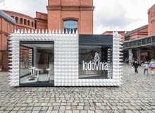 LODOVNIA - nowa lodziarnia na placu przed Starym Browarem w Poznaniu, projekt: mode:lina