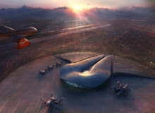 Space Port America autorstwa Foster and Partners