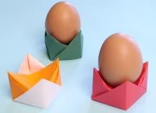 Podstawka na jajka - origami Podstawka na jajka - origami