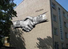 Mural na Dni Belgijskie w Warszawie Mural na Dni Belgijskie w Warszawie