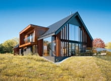 Duży, nowoczesny dom na wsi