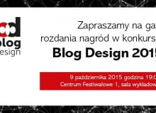 Zaproszenie na galę Blog Design 2015