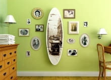 Projektowanie wnętrz. Projekt 1. Na froncie schowka można nakleić powiększoną fotografię, fragment plakatu lub fototapety - po zamknięciu będzie wyglądał jak jeden z elementów domowej galerii. Projektowanie wnętrz. Projekt 1. Na froncie schowka można nakleić powiększoną fotografię, fragment plakatu lub fototapety - po zamknięciu będzie wyglądał jak jeden z elementów domowej galerii.