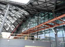 Dworzec Łódź-Fabryczna. Końcowy etap prac 18.05.2015 Lodz . Fot. Tomasz Stanczak / Agencja Gazeta SLOWA KLUCZOWE: /FR/