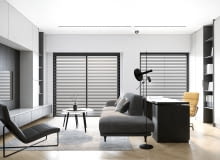 Minimalistyczne mieszkanie w czerni i bieli