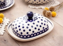 Maselniczka ceramiczna GU-1394 DEK. 46 Bolesławiec, garneczki.pl, cena: 53,70 zł retro, kuchnia, dodatki, wnętrze