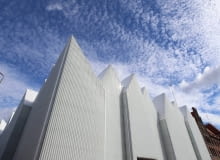 24.09.2013 Szczecin . Budowa nowego gmachu Filharmonii Szczecinskiej u zbiegu ul. Matejki i ul. Malopolskiej . Fot. Cezary Aszkielowicz / Agencja Gazeta SLOWA KLUCZOWE: nowa Filharmonia pocztowka budynek obiekt architektura /FR/