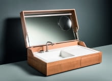 "Hidden" - przenośna łazienka, proj. Giulio Gianturco "Hidden" - przenośna łazienka, proj. Giulio Gianturco