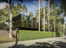 Lustrzana rezydencja skryta w zieleni Lustrzana rezydencja skryta w zieleni