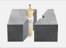 Zabezpieczony przepust instalacyjny z rurą stalową Zabezpieczony przepust instalacyjny z rurą stalową