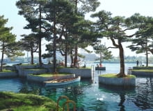 Pływające wyspy w Kopenhadze. Proj. Marshall Blecher i studio Fokstrot. Pływające wyspy w Kopenhadze. Proj. Marshall Blecher i studio Fokstrot.