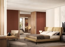 Poliform garderoba Senzafine z modułem home office Prywatna strefa w mieszkaniu - nowocześnie i elegancko