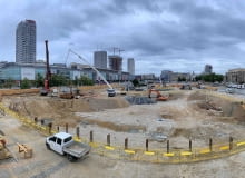 Budowa Muzeum Sztuki Nowoczesnej w Warszawie.