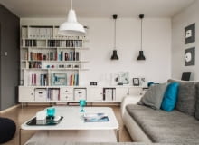 Mieszkanie 90 m2 w Dąbrowie Górniczej; proj. Widawscy Studio Architektury stylowe wnętrza, mieszkanie w stylu skandynawskim