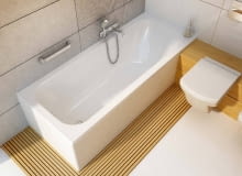 Filon/AQUAFORM. Wanna z akrylu odpornego na odbarwienia i ciepłego w dotyku; prostokątna konstrukcja sprawdzi się w ściennych wnękach; wymiary: szer. 70 cm, dł.: 140, 150, 160 i 170 cm. Cena: 467-479 zł, www.aquaform.pl Filon/AQUAFORM. Wanna z akrylu odpornego na odbarwienia i ciepłego w dotyku; prostokątna konstrukcja sprawdzi się w ściennych wnękach; wymiary: szer. 70 cm, dł.: 140, 150, 160 i 170 cm. Cena: 467-479 zł, www.aquaform.pl