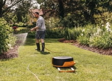 Automatyczny bęben z wężem XL z kółkami Automatyczny bęben z wężem XL z kółkami