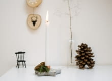 Betonowy świecznik Betonowy świecznik