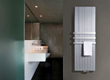 Grzejnik z poręczami, na których można zawiesić ręcznik grzejniki łazienkowe,łazienka,ogrzewanie,grzejniki dekoracyjne