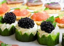 Przystawka z jeżynami Przystawka z jeżynami