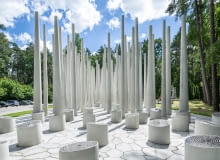 Pomnik w Lesie Szpęgawskim. Proj. Katarzyna Ephraim