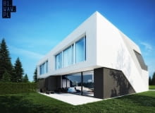 Projekt domu w zabudowie bliźniaczej na warszawskim Wawrze Projekt domu w zabudowie bliźniaczej na warszawskim Wawrze