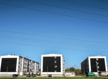 'Czarne kwadraty...' Malewicza na warszawskim osiedlu Dudziarska