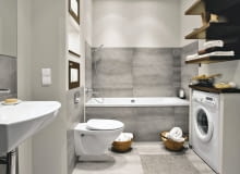 WNETRZA , LAZIENKA STYLIZACJA KAMILA MAKARUK FOT. MONIKA LEWANDOWSKA / PHOTOTAPETA PUBLIKACJA CZTERY KATY NR 2 (232) - 2 2011