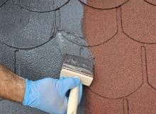 Nakładanie papy w płynie na dachówkę Papa dachówka