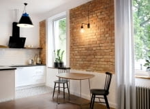 Apartament Blue; proj. Glanc Studio małe mieszkanie, kawalerka, jak urządzić