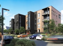 Osiedle Loft Rzeszów. Projekt: MWM Architekci.