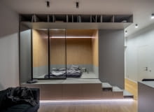 Łóżko na podeście - inspiracje Łóżko na podeście - inspiracje