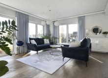 Nowoczesna elegancja w otoczeniu natury - mieszkanie projektu Agaty Piltz Nowoczesna elegancja w otoczeniu natury - mieszkanie projektu Agaty Piltz