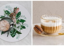 1. podkładka dekoracyjna convallis 2. filiżanka ribbi 1. podkładka dekoracyjna convallis 2. filiżanka ribbi