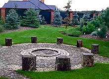 Nawierzchnię z drewna, powinniśmy zabezpieczyć przed ogniem, stosując przeznaczone do tego celu preparaty. Można też ją zrobić z drewnianych słupów telefonicznych, które są ognioodporne.