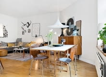 mieszkanie, nowoczesne mieszkanie, mieszkanie w skandynawskim stylu, mieszkanie vintage, duński design, mieszkanie stylu vintage