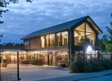 Nowoczesny pawilon restauracyjny w Bondyrzu. Proj. MTA Architekci Nowoczesny pawilon restauracyjny w Bondyrzu. Proj. MTA Architekci