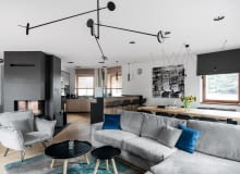 Dom nad jeziorem - wnętrza projektu Studio Projekt