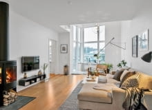 Dwupoziomowe mieszkanie w stylu skandynawskim. Dwupoziomowe mieszkanie w stylu skandynawskim.