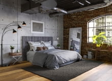 Sypialnia industrialna Sypialnia industrialna