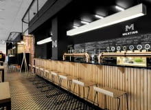 „Delikatesy” w Opolu. Food court w stylu vintage „Delikatesy” w Opolu. Food court w stylu vintage