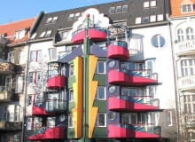 Kamienica na Wybrzeżu Wyspiańskiego 36, Wrocław, proj. Wojciech Jarząbek, 1996 Kamienica na Wybrzeżu Wyspiańskiego 36, Wrocław, proj. Wojciech Jarząbek, 1996